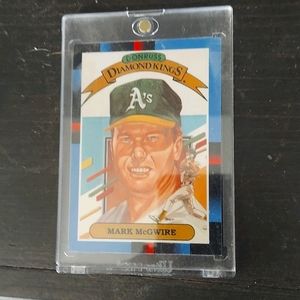 Mark Mcguire donruss diamond kings rare 1987 card